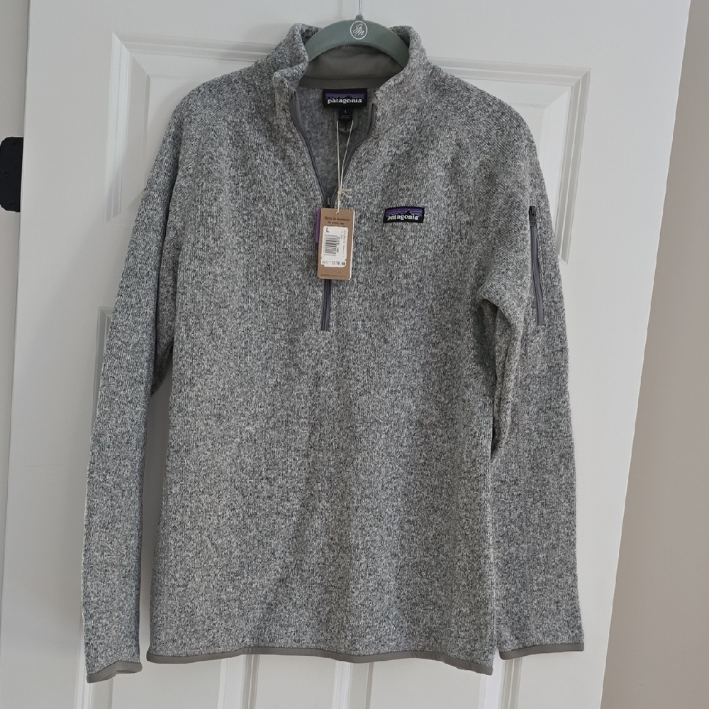 Patagonia Men's Zip-Up Gray Sweater